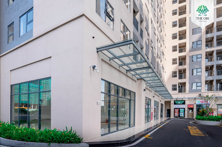 Cận cảnh thiết kế một căn hộ để ở kết hợp kinh doanh tầng 1. (Ảnh: The Ori Garden)