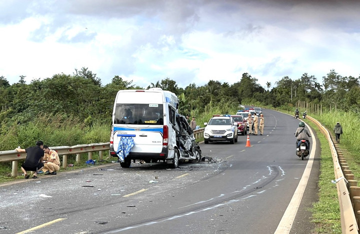 Hiện trường vụ tai nạn.