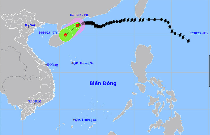 Bão số 4 đã suy yếu thành áp thấp nhiệt đới.