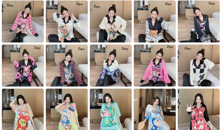 Mẫu mã đa dạng, kiểu dáng được cập nhật theo xu hướng mỗi ngày.