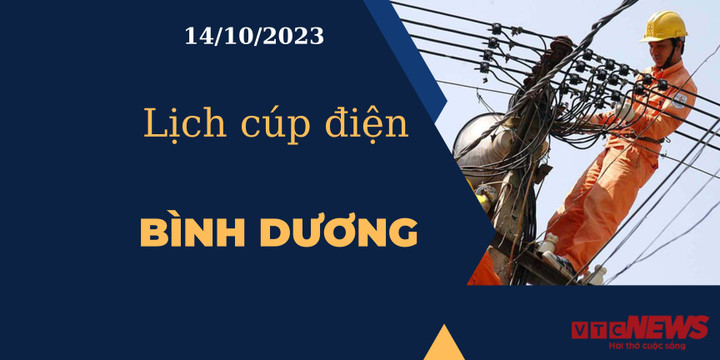 Lịch cúp điện Bình Dương ngày 14/10/2023