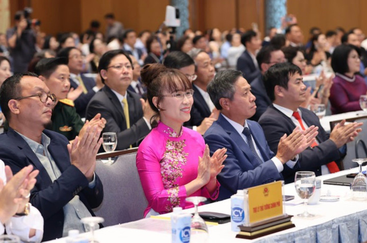 Đại diện các doanh nghiệp tham dự buổi gặp mặt. (Ảnh: VGP/Nhật Bắc)