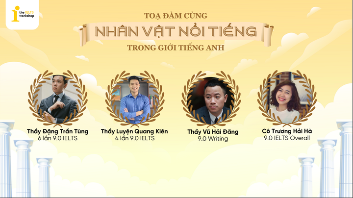 Các diễn giả của talkshow sẽ xuất hiện trong chương trình.