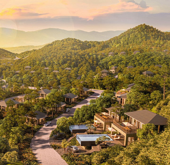 The Forest Villas nằm ở km14 + 100 cao tốc Hòa Lạc - Hòa Bình.