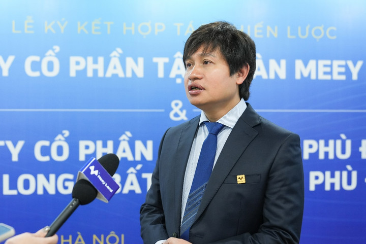 Chủ tịch Meey Land Hoàng Mai Chung chia sẻ tại buổi lễ.