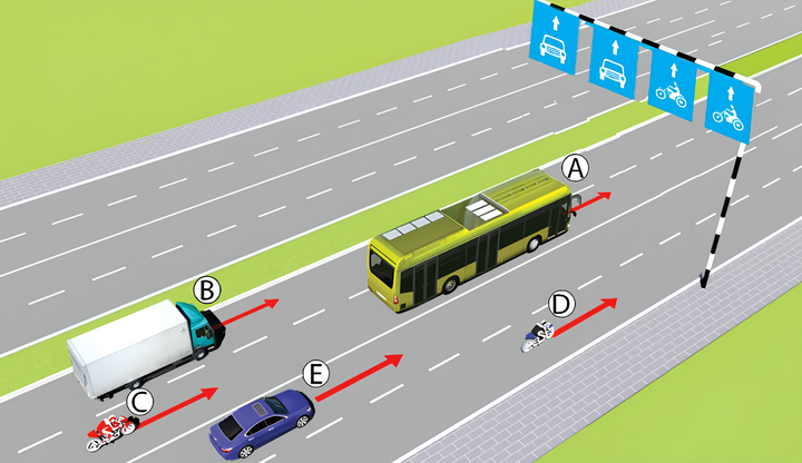 Phương tiện nào vi phạm quy tắc giao thông? - 1