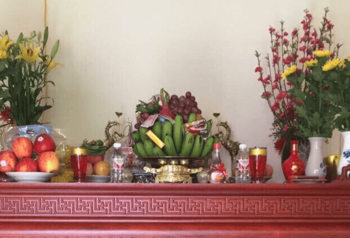 Mâm lễ vật mùng 1 tháng 9