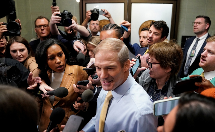 Ông Jim Jordan trả lời phỏng vấn tại Capitol Hill, Washington, Mỹ. (Nguồn: Reuters)