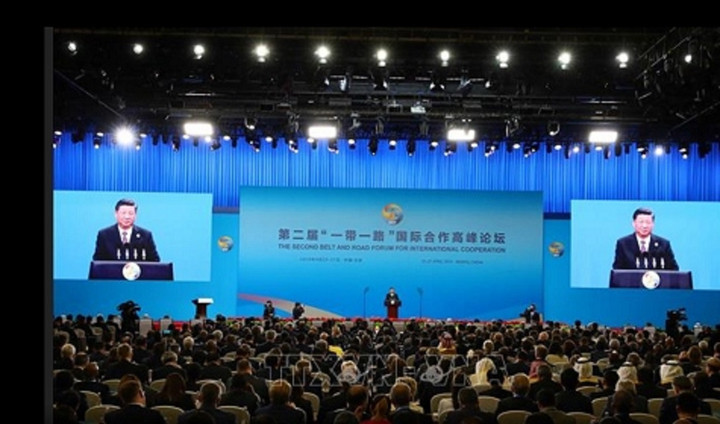 Diễn đàn cấp cao hợp tác quốc tế “Vành đai và Con đường” lần thứ 2 chính thức khai mạc tại thủ đô Bắc Kinh, Trung Quốc ngày 26/4/2019. Ảnh: TTXVN