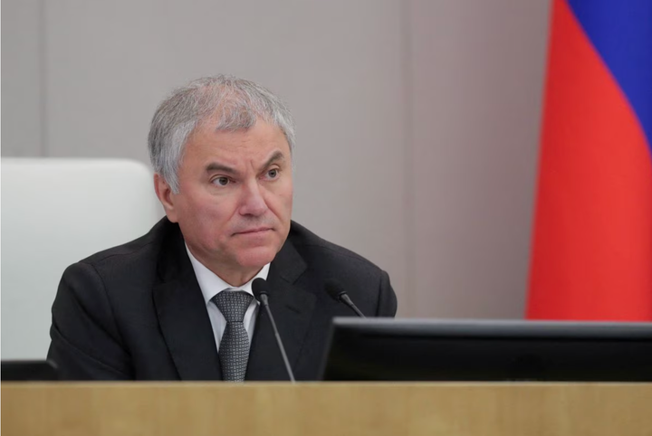 Chủ tịch Duma Quốc gia Nga Vyacheslav Volodin. (Ảnh: Reuters)