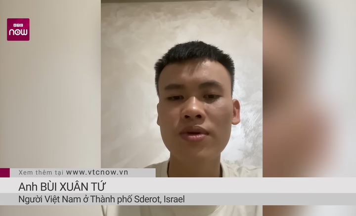 Anh Bùi Xuân Tứ thực tập sinh Việt Nam đang sinh sống tại thành phố Sderot – nằm cách Dải Gaza chỉ 5km.