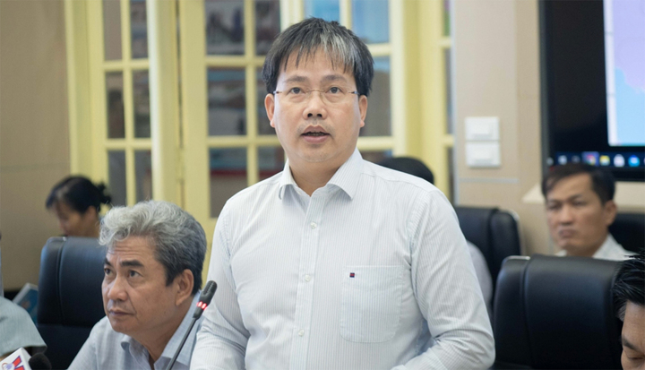 Ông Mai Văn Khiêm, Giám đốc Trung tâm Dự báo khí tượng thủy văn quốc gia. (Ảnh: VOV)