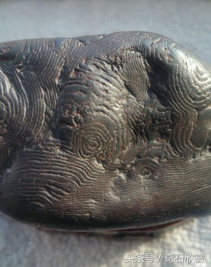 Cha của Sơn Lộc trong lúc làm việc ở hồ muối Chaka tình cờ tìm thấy một viên đá kỳ lạ. (Ảnh: Sohu)