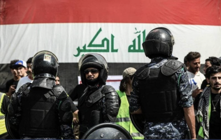 Lực lượng an ninh tăng cường đảm bảo an ninh tại Baghdad. (Ảnh: dpa)