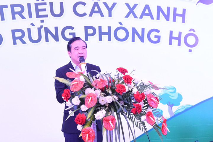 Ông Nguyễn Ngọc Thắng - Giám đốc marketing phát biểu tại buổi lễ.