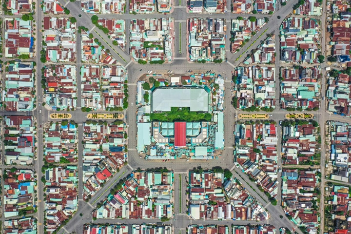 Tây Ninh nhìn từ trên cao. (Ảnh: Quỷ Cốc Tử)