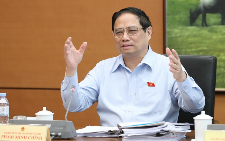 Thủ tướng Phạm Minh Chính phát biểu sáng 24/10.