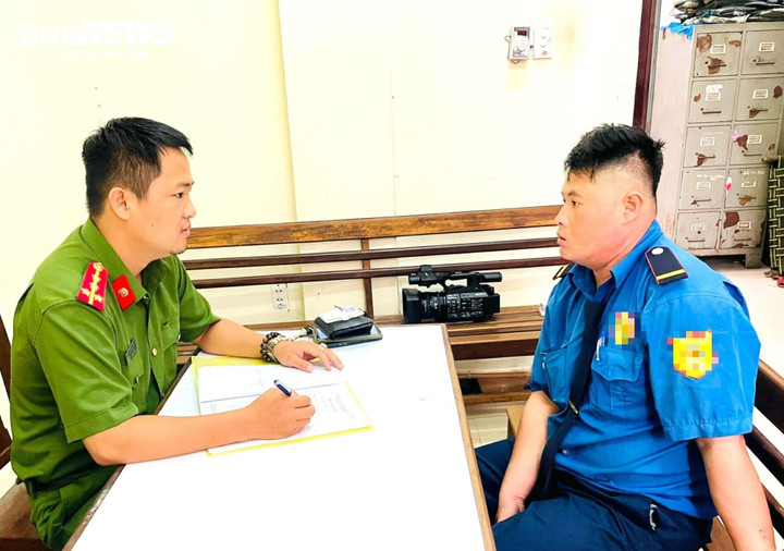 Lê Minh Tuấn khai nhận hành vi tại cơ quan công an.