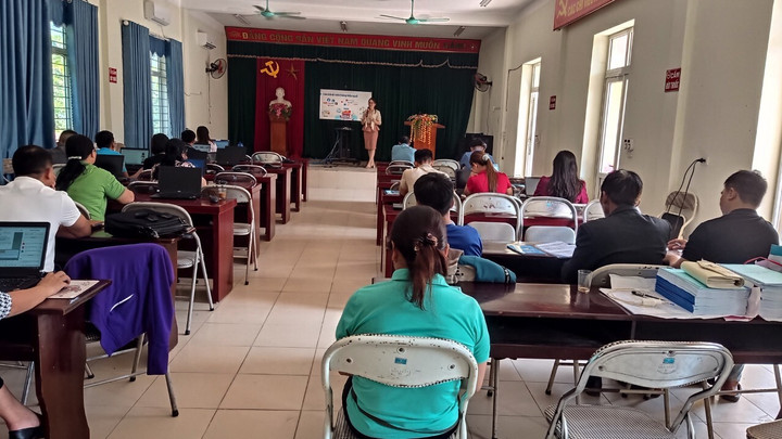 Lớp tập huấn tại huyện Chợ Mới.