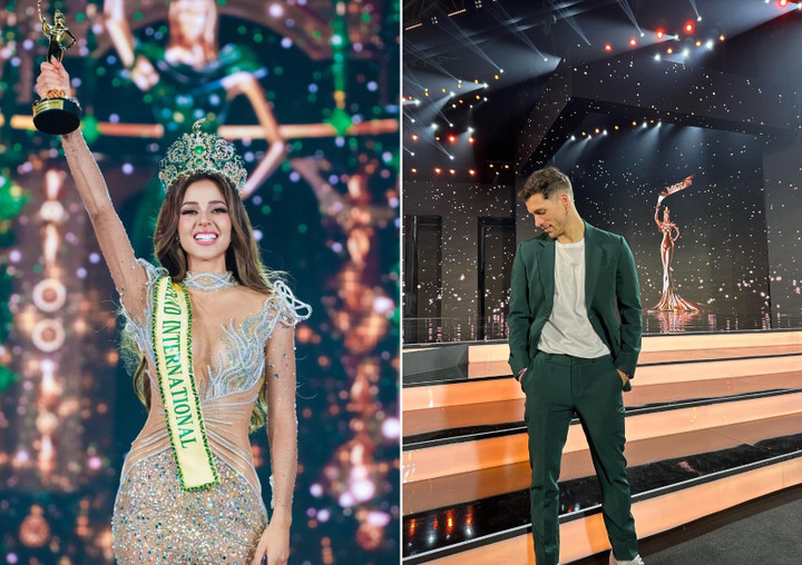 Chung kết Miss Grand International diễn ra tối 25/10, kết quả chung cuộc thuộc về người đẹp đến từ Peru. Trong đêm chung kết, bạn trai sang Việt Nam cổ vũ người yêu. Cả hai đều là người nổi tiếng tại quê nhà, khi Luciana Fusterg có 4,6 triệu người theo dõi, bạn trai cô là Patricio Parodi có 2,5 triệu follower.