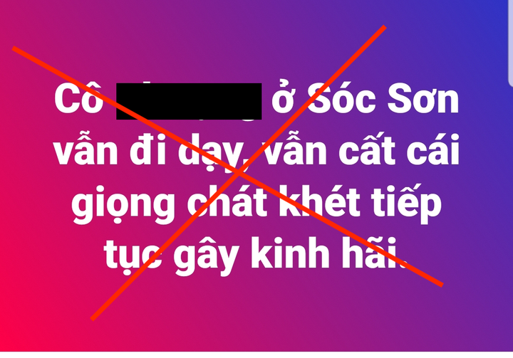 Thông tin giả mạo liên quan đến sự việc cô giáo bắt học sinh quỳ trước cửa lớp. (Ảnh chụp màn hình)