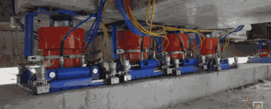 Hệ thống kích thuỷ lực nâng đỡ toà nhà.