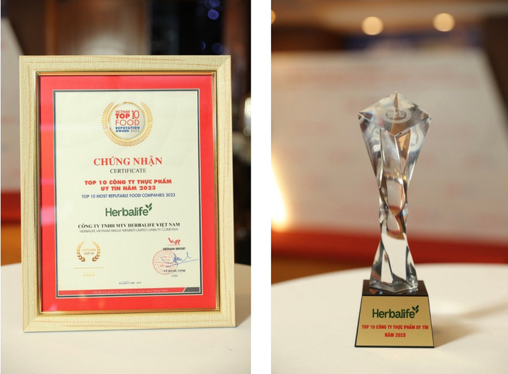 Herbalife Việt Nam lọt Top 10 công ty thực phẩm uy tín lần thứ ba liên tiếp - 1