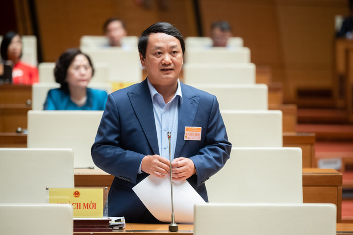 Bộ trưởng, Chủ nhiệm Ủy ban Dân tộc Hầu A Lềnh. (Ảnh: Quochoi.vn)