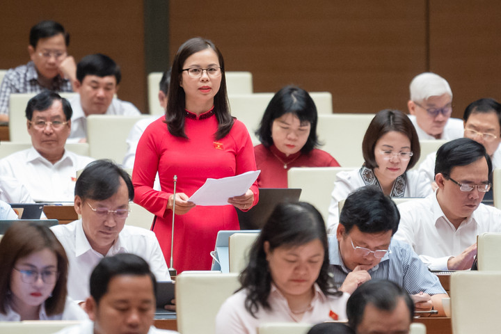 Đại biểu Chu Thị Hồng Thái (Lạng Sơn). (Ảnh: Quochoi.vn).