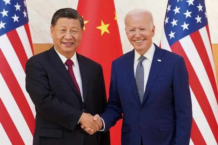 Chủ tịch Trung Quốc Tập Cận Bình và Tổng thống Mỹ Joe Biden. (Ảnh: Reuters)