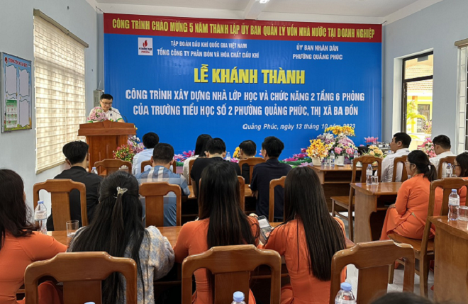 Khánh thành Nhà lớp học và chức năng Trường Tiểu học số 2 tại Quảng Bình - 2