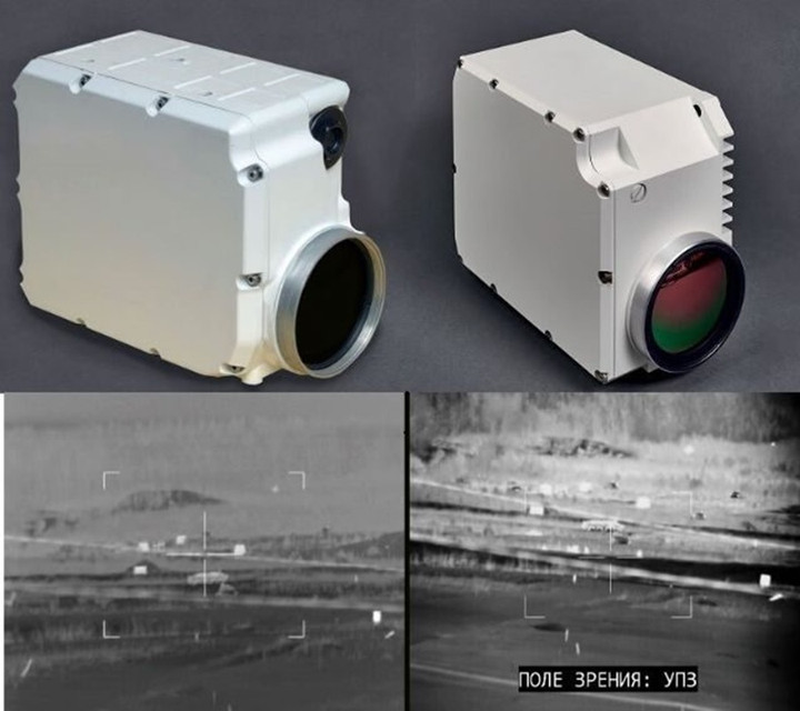 Hình ảnh so sánh khả năng quan sát giữa PNM-T của Nga (phải) và Catherine-FC của Pháp (trái)