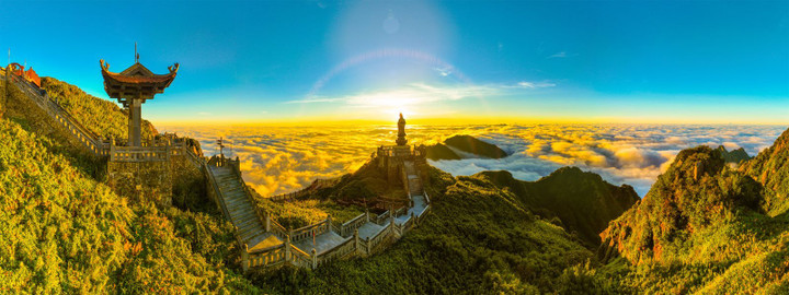 Phật tử về đỉnh thiêng Fansipan dự lễ vía Quán Thế Âm xuất gia - 1