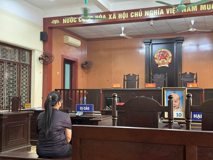 Bị cáo tại phiên xử.