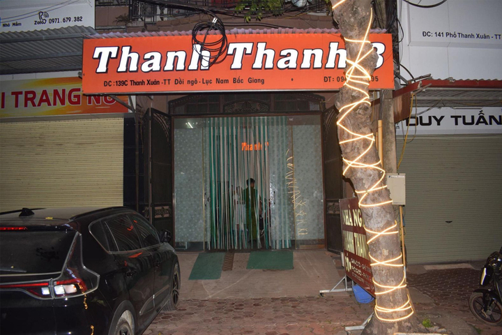 Nhà nghỉ xảy ra án mạng. (Ảnh: Công an Bắc Giang)