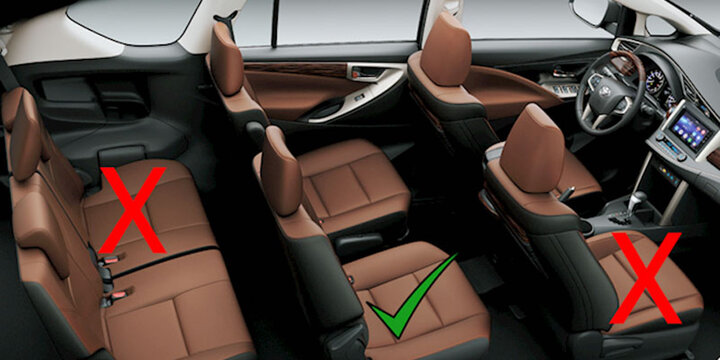 Bạn có biết: Những vị trí ngồi trên xe ô tô kém an toàn nhất?