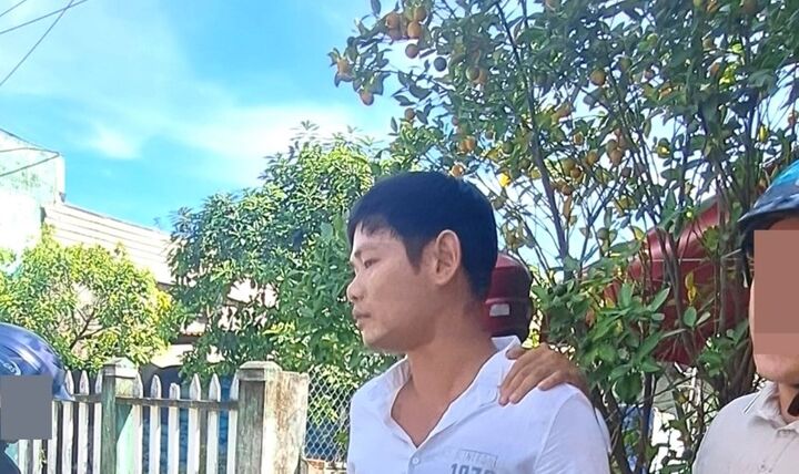 Đối tượng Huỳnh Tình bị bắt giữ.
