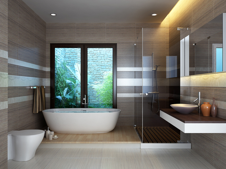 Phòng tắm kính được thiết kế tạo vách ngăn trong nhà tắm bằng kính cường lực với mục đích đảm bảo sự khô thoáng, sạch sẽ cho không gian.