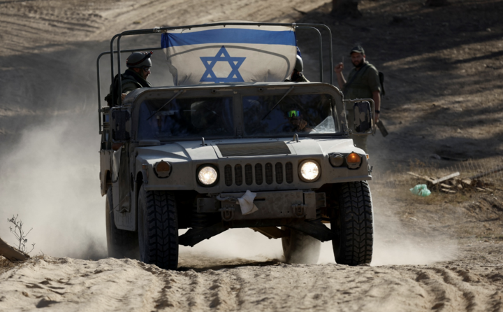 Hình ảnh binh sĩ Israel gần Gaza. (Ảnh: Reuters)