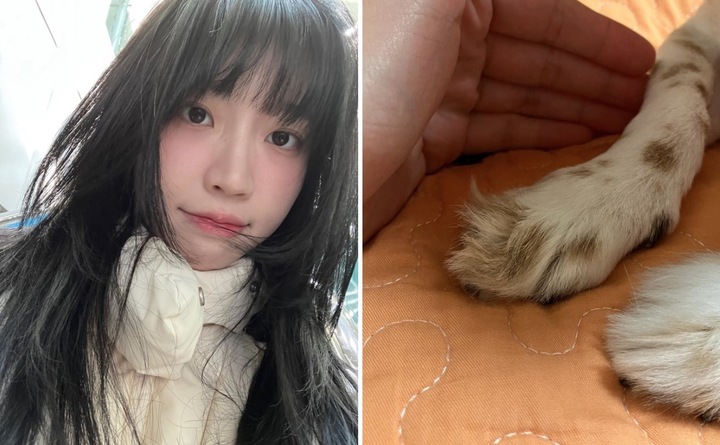 Hình ảnh cuối của Nahee trên trang cá nhân.