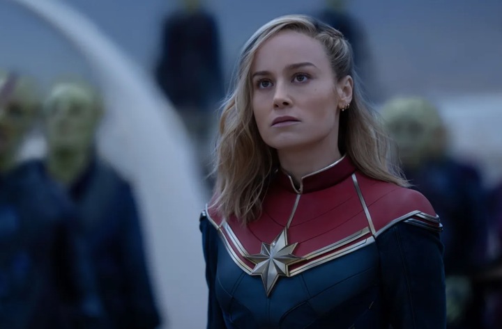 Brie Larson trong tạo hình Captain Marvel.