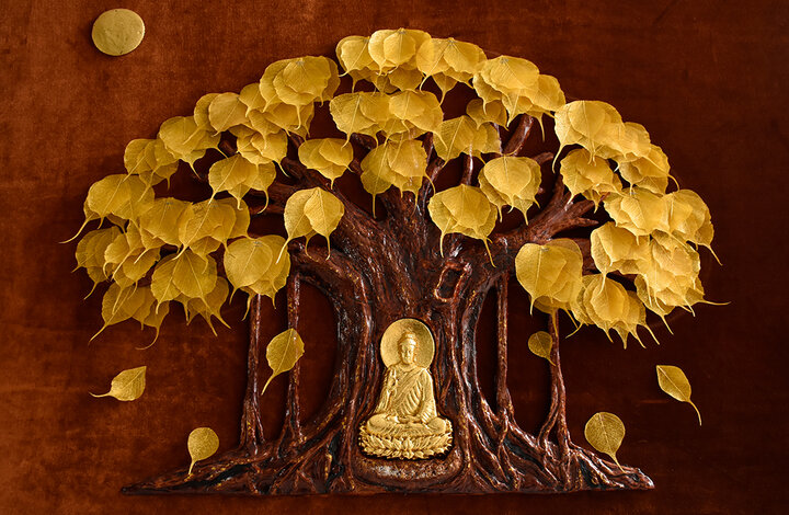 Theo thời gian, mẫu mã các bức tranh làm từ lá bồ đề của chàng trai này cũng phong phú hơn. Trong đó, bức tranh cây bồ đề gắn liền với điển tích Phật Thích Ca Mâu Ni ngồi dưới gốc cây, rất được mọi người yêu thích.