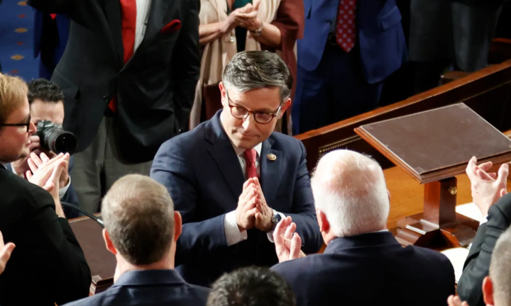 Chủ tịch Hạ viện Mỹ Mike Johnson. (Ảnh: AP)