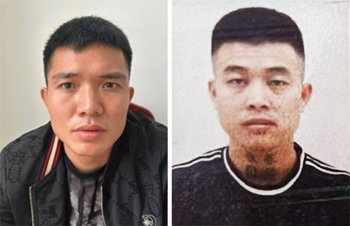 Hai bị can Bình và Phong. (Ảnh: Công an TP Hà Nội).