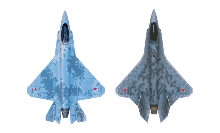 Thiết kế cánh của Su-75 được mở rộng về phần đuôi máy giúp tăng tiết diện cánh và cải thiện tính năng tàng hình.