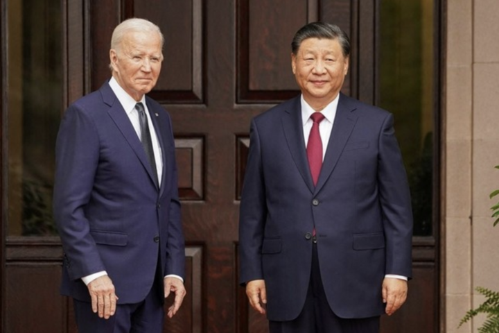 Tổng thống Mỹ Joe Biden và Chủ tịch Trung Quốc Tập Cận Bình. (Ảnh: Getty)