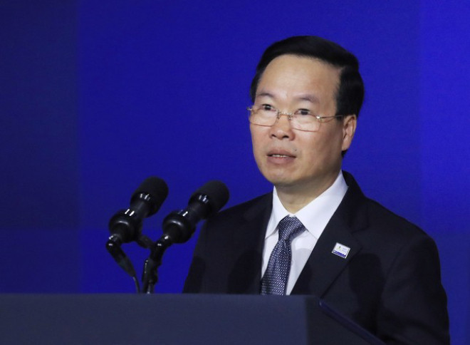 Chủ tịch nước Võ Văn Thưởng phát biểu. (Ảnh: Thống Nhất/TTXVN)