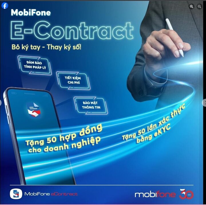 Chuyển đổi số hiệu quả cùng Hợp đồng điện tử có 'tích xanh' MobiFone eContract - 1