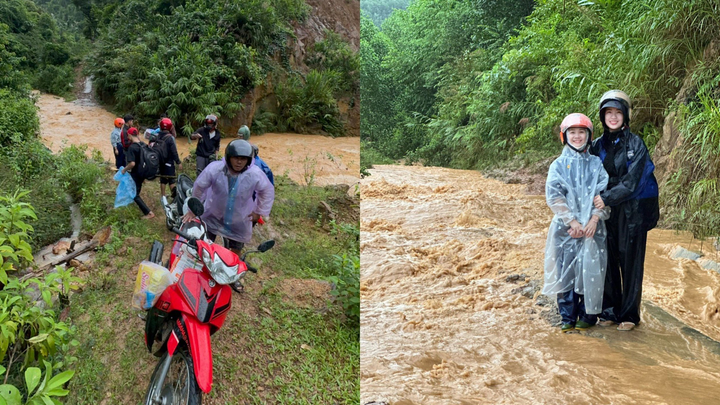 Đường đến trường gian nan.