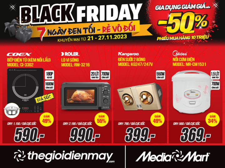 Black Friday, siêu thị điện máy MediaMart sale khủng đến 70% - 3